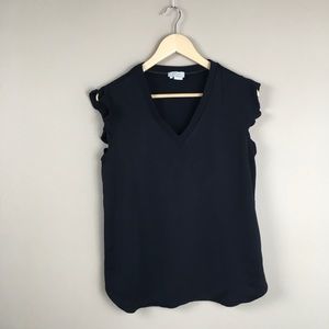 Kate Spade Flutter Sleeve Top